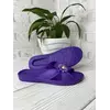 Шлепанцы летние женские "Ромашка-декор" фиолетовая