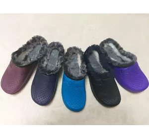 Галоши женские без задника на меху Сабо оптом р.38-41 Галоши женские без задника на меху Сабо оптом р.38-41